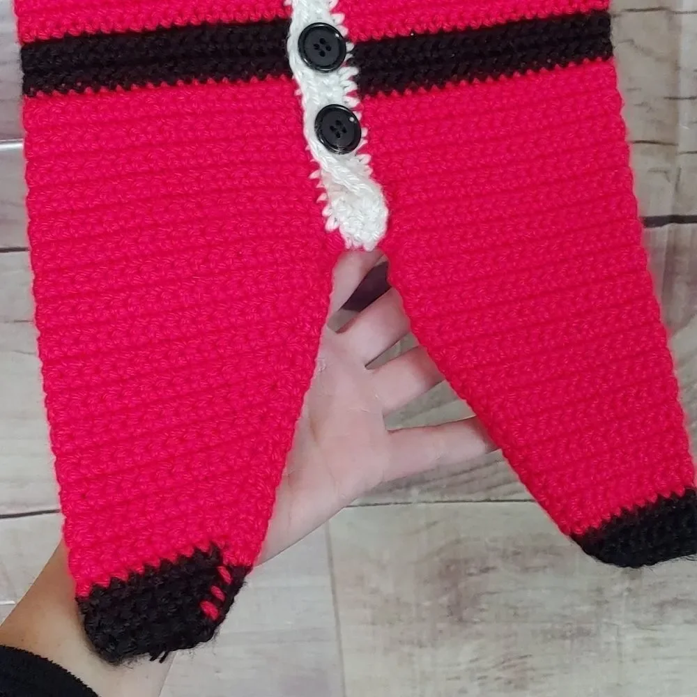 Hand made Santa Outfit newborn - Picture 3 of 6